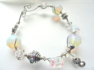 winter white lights ss bracelet